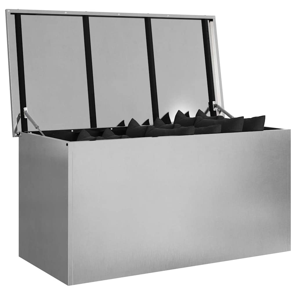 Garden Storage Cushion Box Galvanised Steel 100 x 50.5 x 50 cm