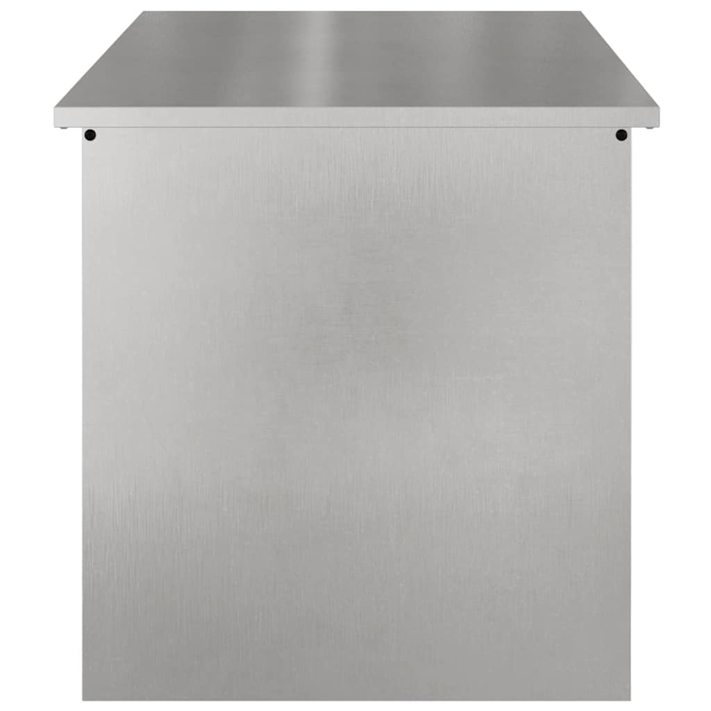 Garden Storage Cushion Box Galvanised Steel 100 x 50.5 x 50 cm