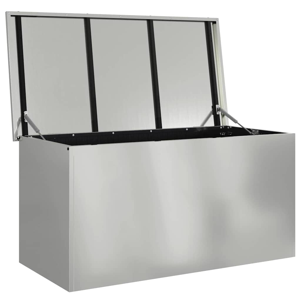 Garden Storage Cushion Box Galvanised Steel 100 x 50.5 x 50 cm