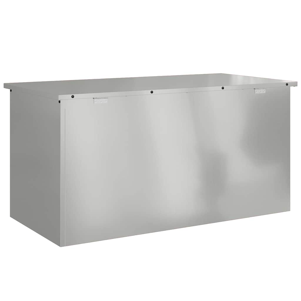 Garden Storage Cushion Box Galvanised Steel 100 x 50.5 x 50 cm