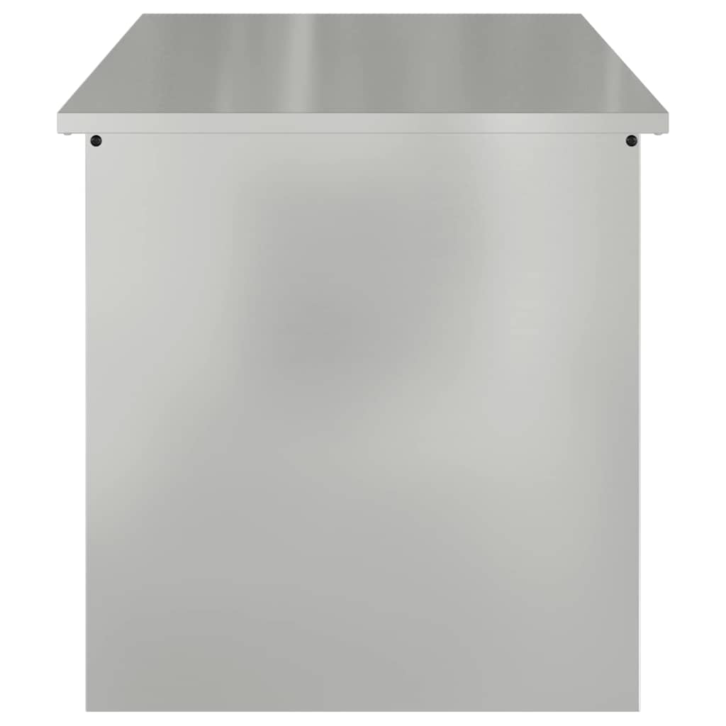Garden Storage Cushion Box Galvanised Steel 100 x 50.5 x 50 cm