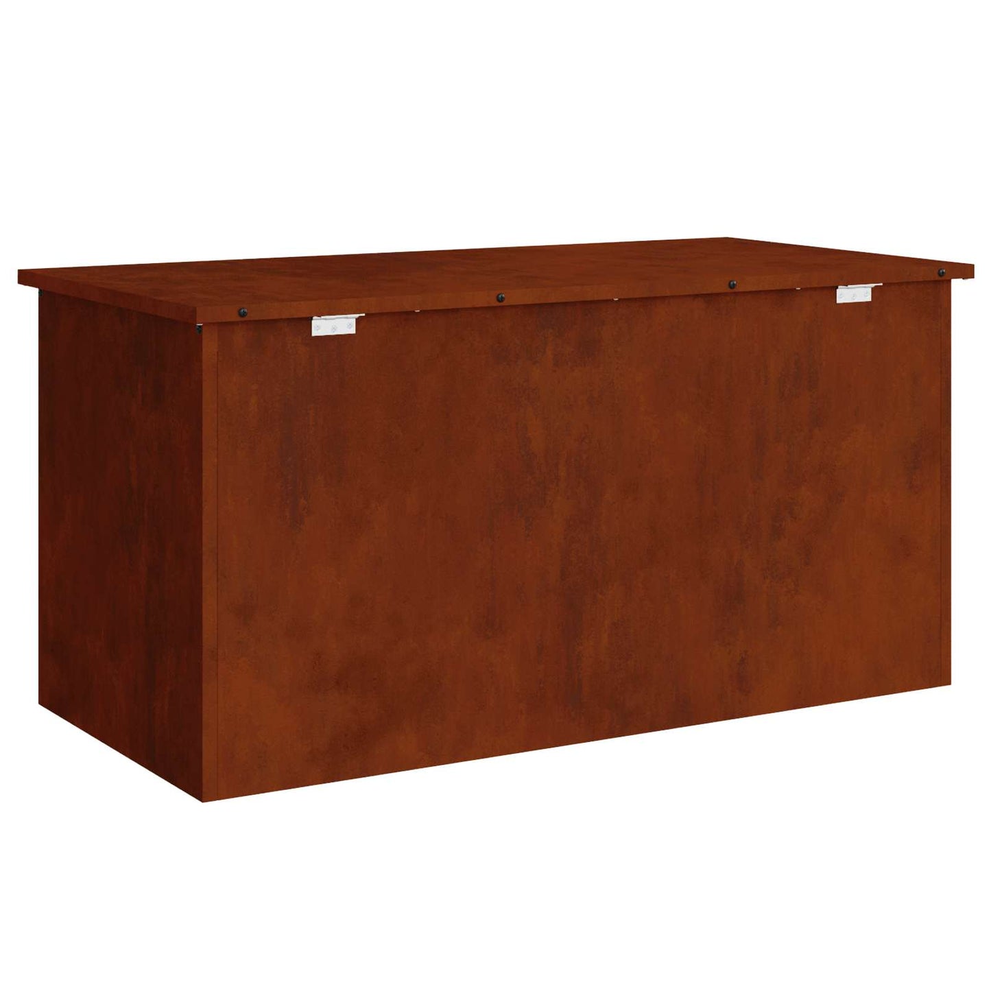 Garden Storage Cushion Box Steel 100 x 50.5 x 50 cm 220 Rusty