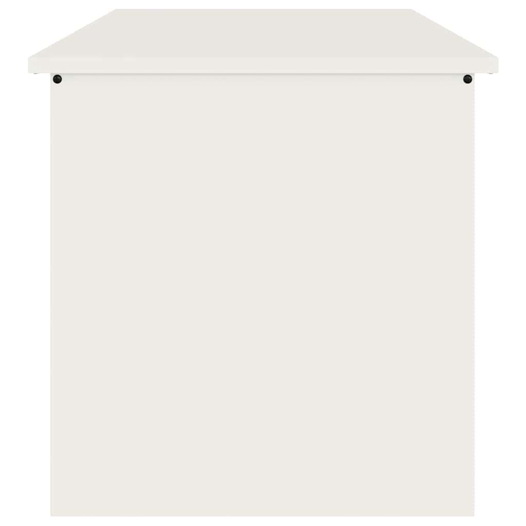 Garden Storage Cushion Box Steel 80 x 50.5 x 50 cm 220 White