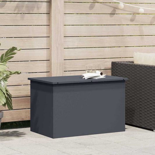 Outdoor Storage Box Anthracite 80 x 50.5 x 50 cm Steel