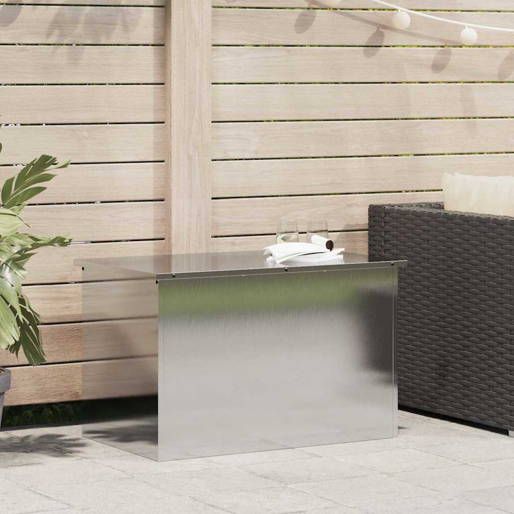 Garden Storage Cushion Box Galvanised Steel 80 x 50.5 x 50 cm