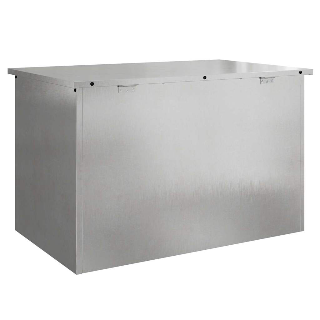 Garden Storage Cushion Box Galvanised Steel 80 x 50.5 x 50 cm