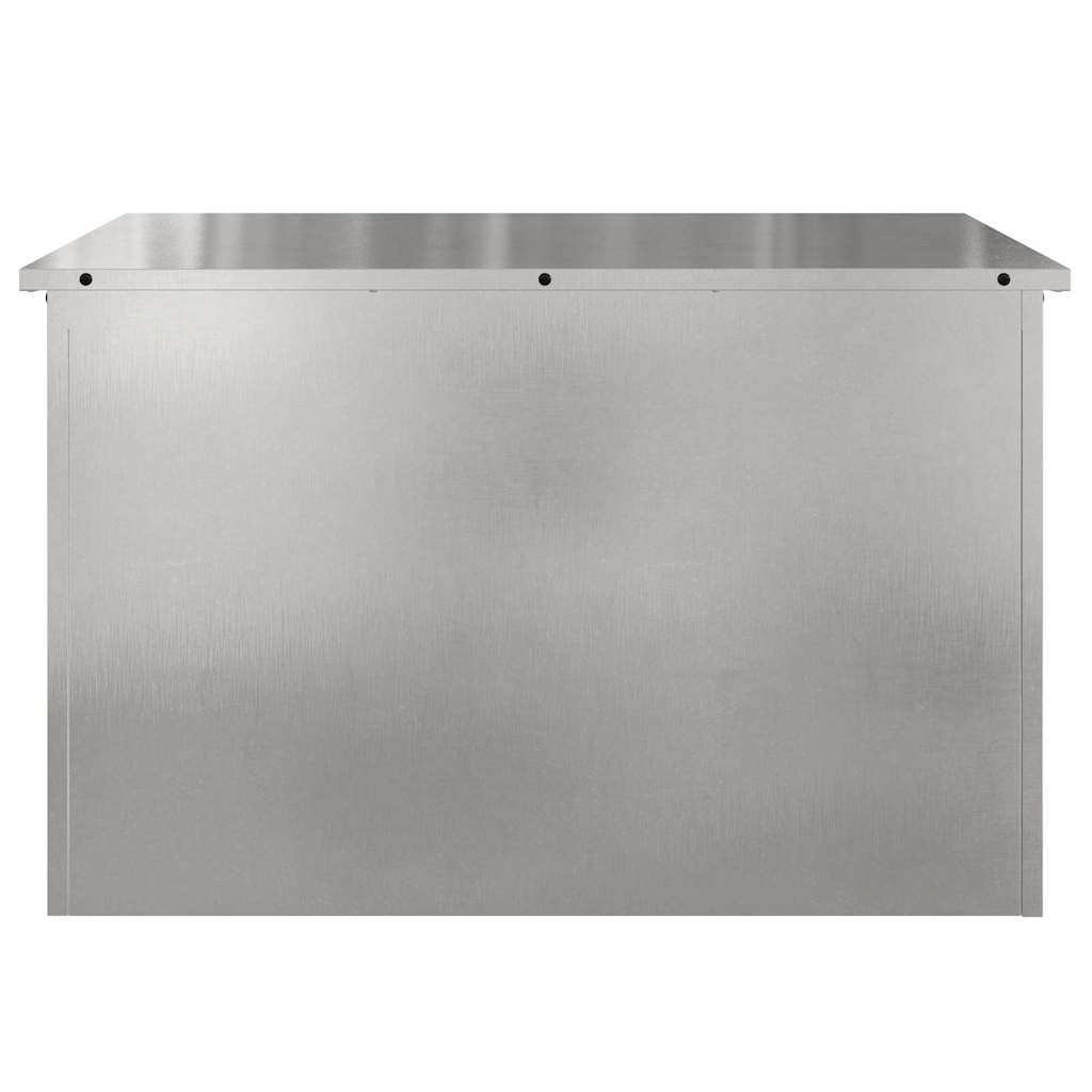 Garden Storage Cushion Box Galvanised Steel 80 x 50.5 x 50 cm