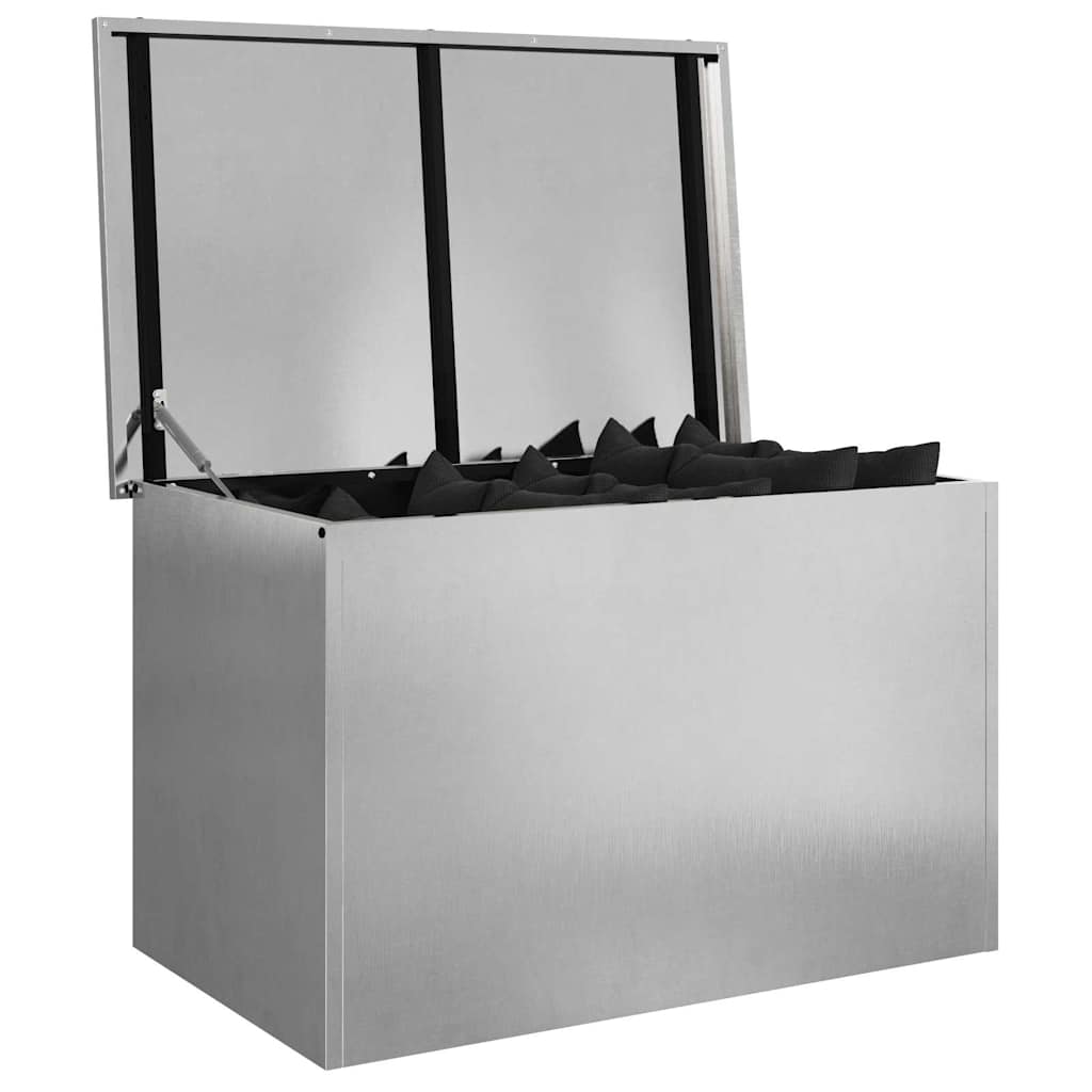 Garden Storage Cushion Box Galvanised Steel 80 x 50.5 x 50 cm