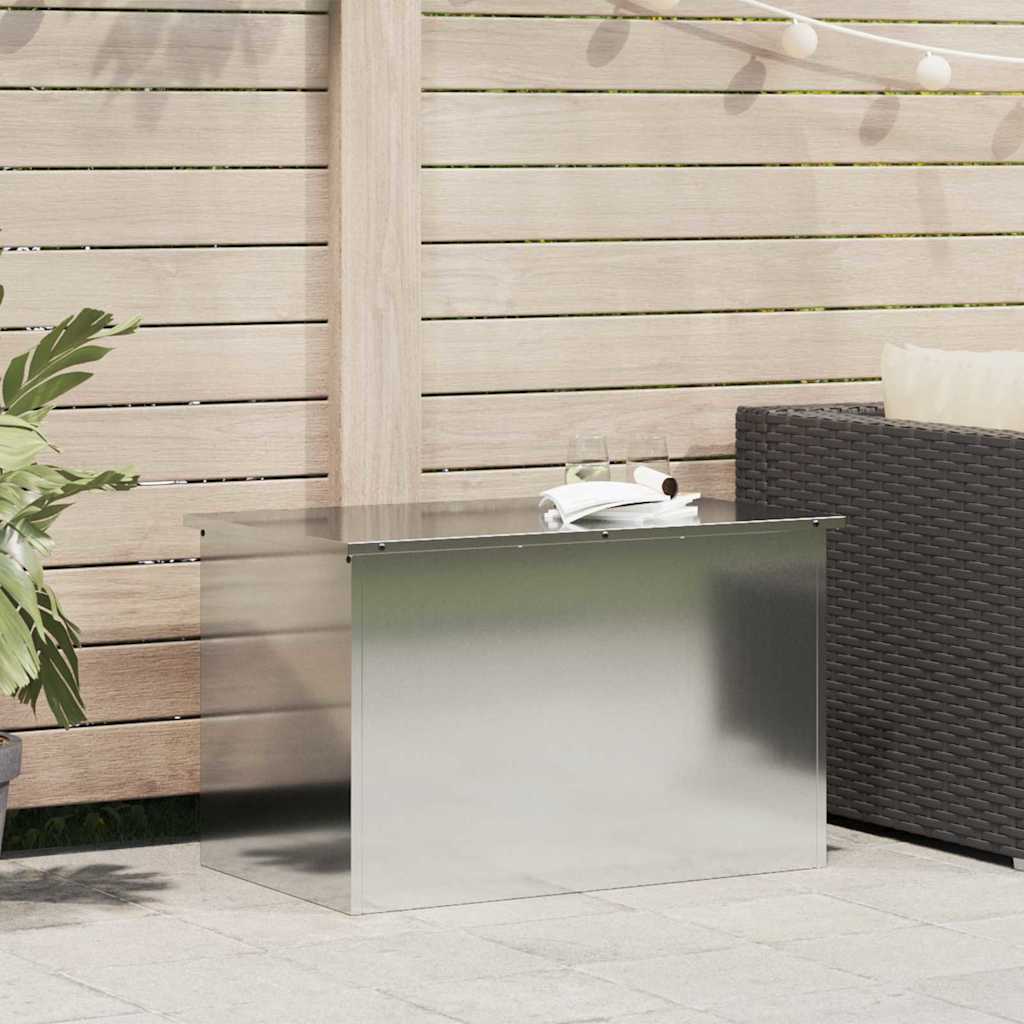 Garden Storage Cushion Box Galvanised Steel 80 x 50.5 x 50 cm