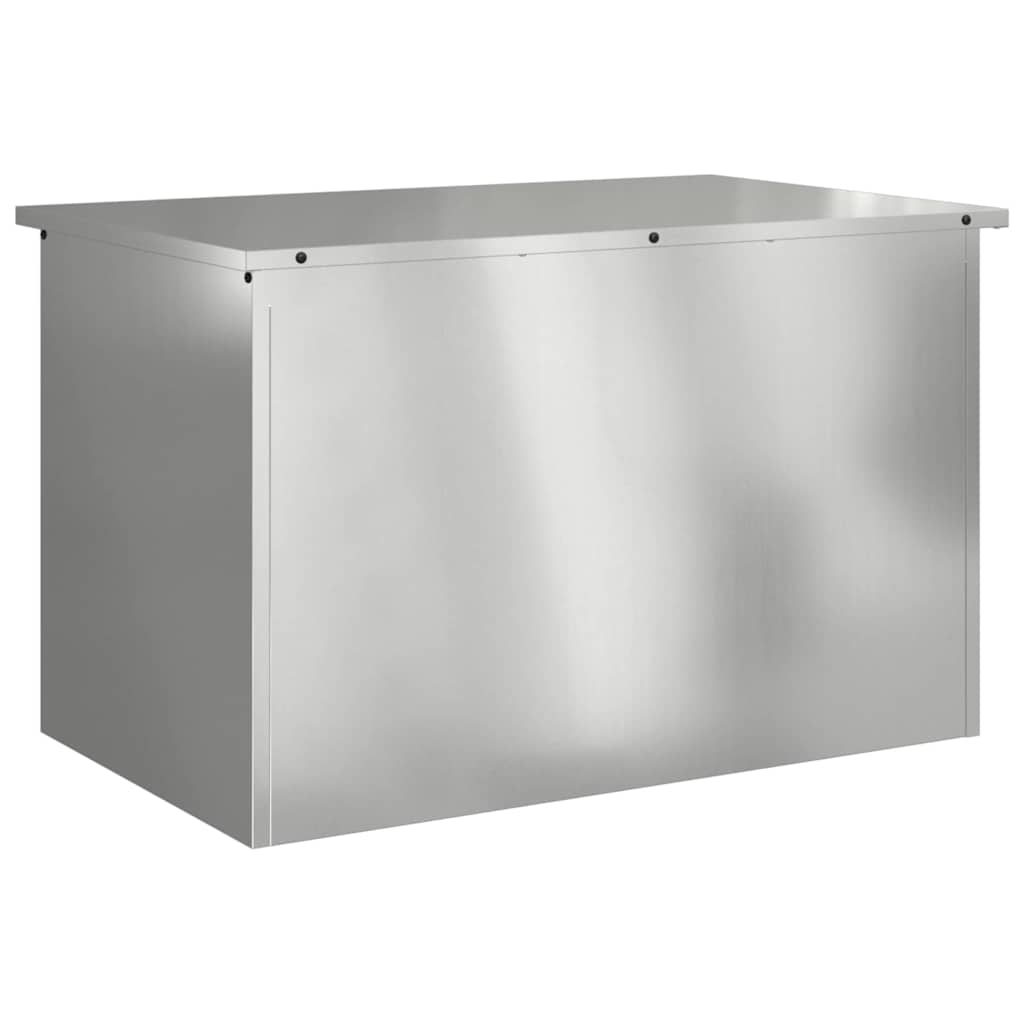 Garden Storage Cushion Box Galvanised Steel 80 x 50.5 x 50 cm