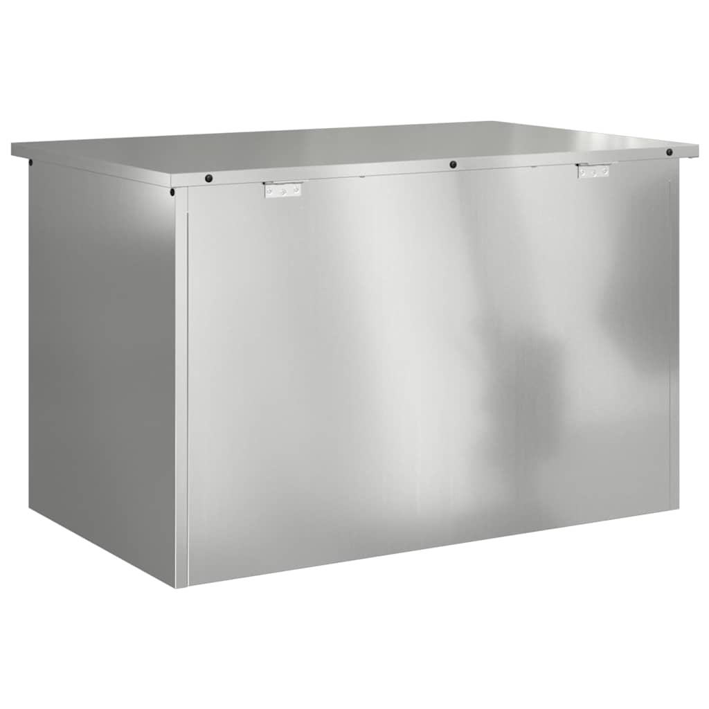 Garden Storage Cushion Box Galvanised Steel 80 x 50.5 x 50 cm