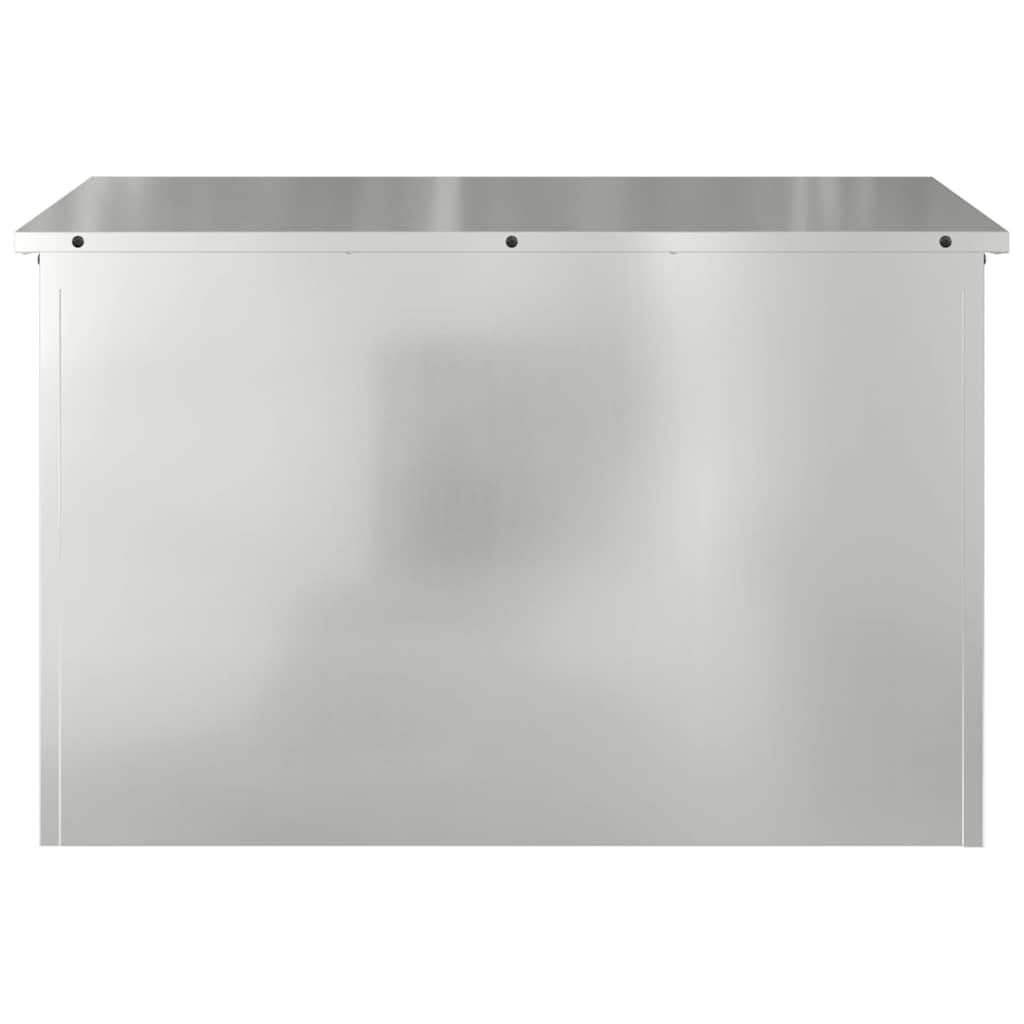 Garden Storage Cushion Box Galvanised Steel 80 x 50.5 x 50 cm