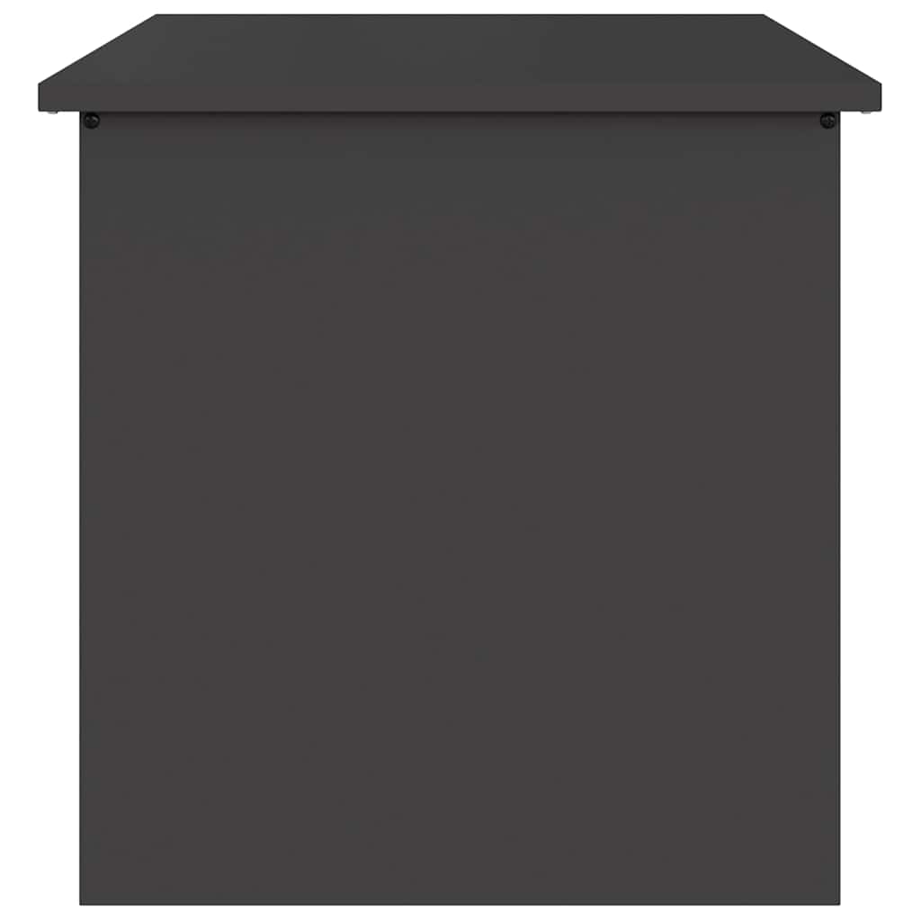Garden Storage Cushion Box Steel 55 x 50.5 x 50 cm 117 L Black