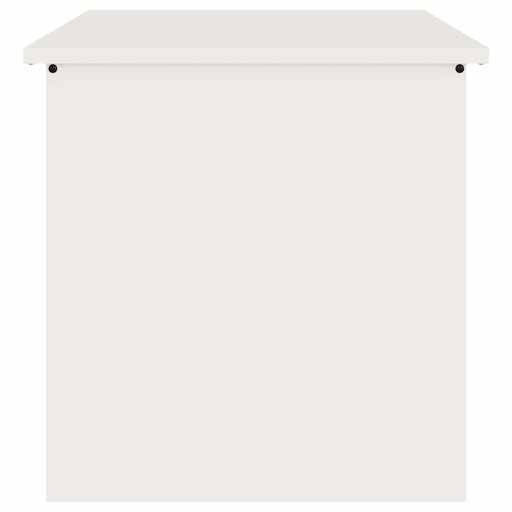 Garden Storage Cushion Box Steel 55 x 50.5 x 50 cm 220 White