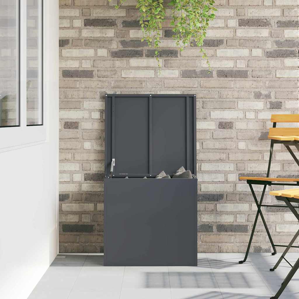 Garden Storage Cushion Box Steel 55 x 50.5 x 50 cm 117