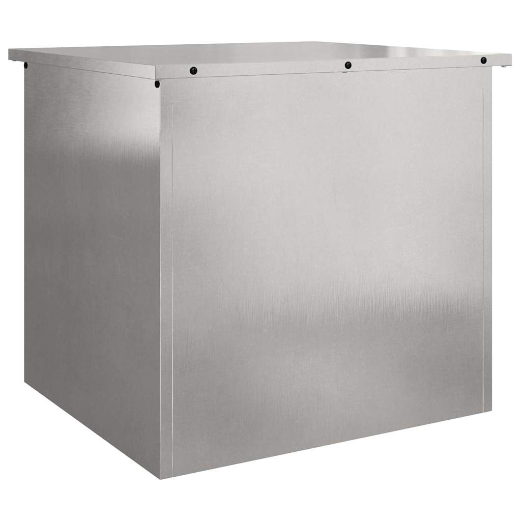Garden Storage Cushion Box Galvanised Steel 55 x 50.5 x 50 cm