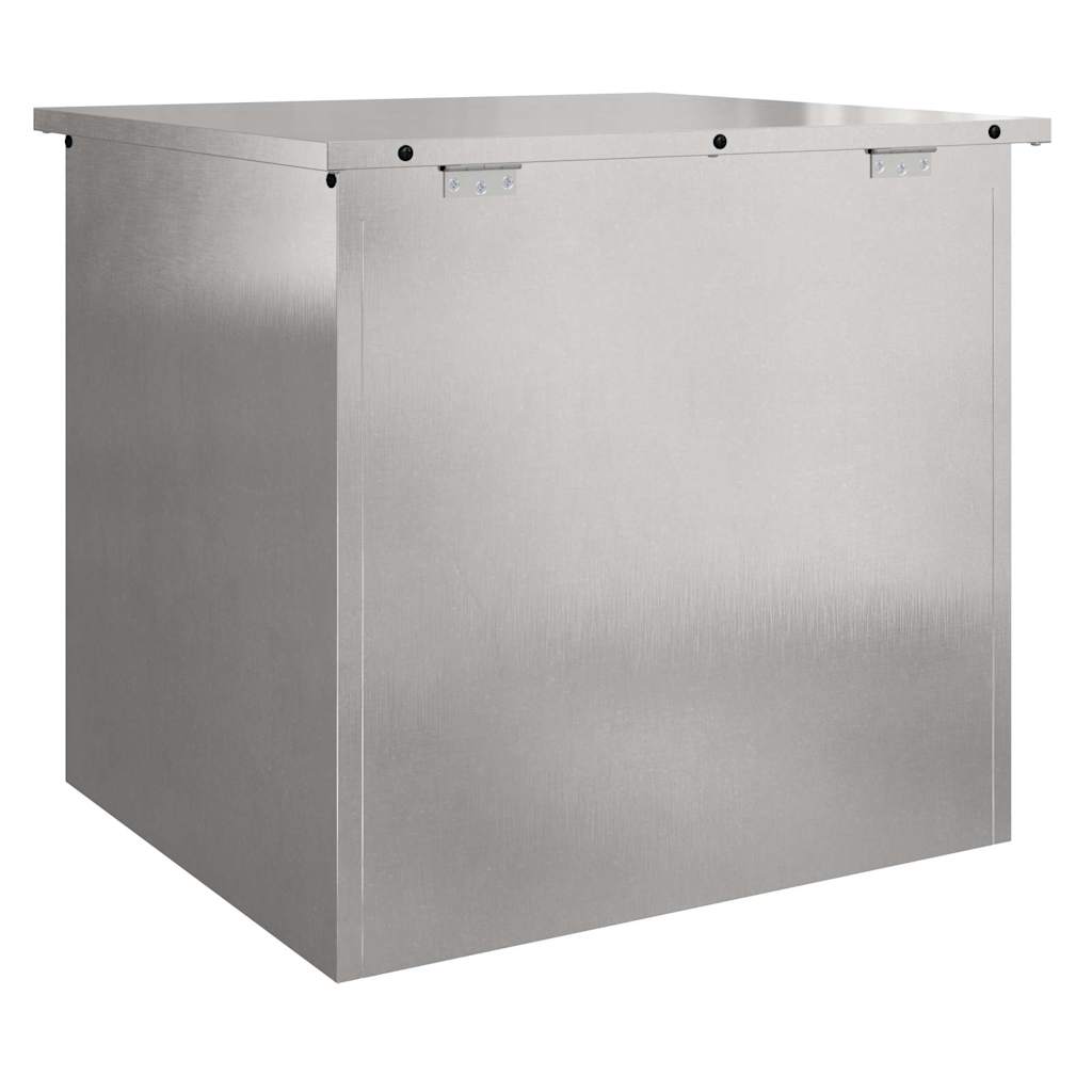 Garden Storage Cushion Box Galvanised Steel 55 x 50.5 x 50 cm
