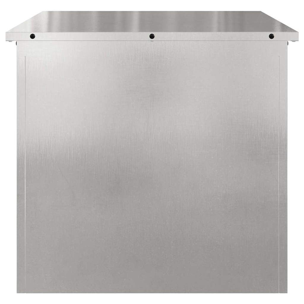 Garden Storage Cushion Box Galvanised Steel 55 x 50.5 x 50 cm