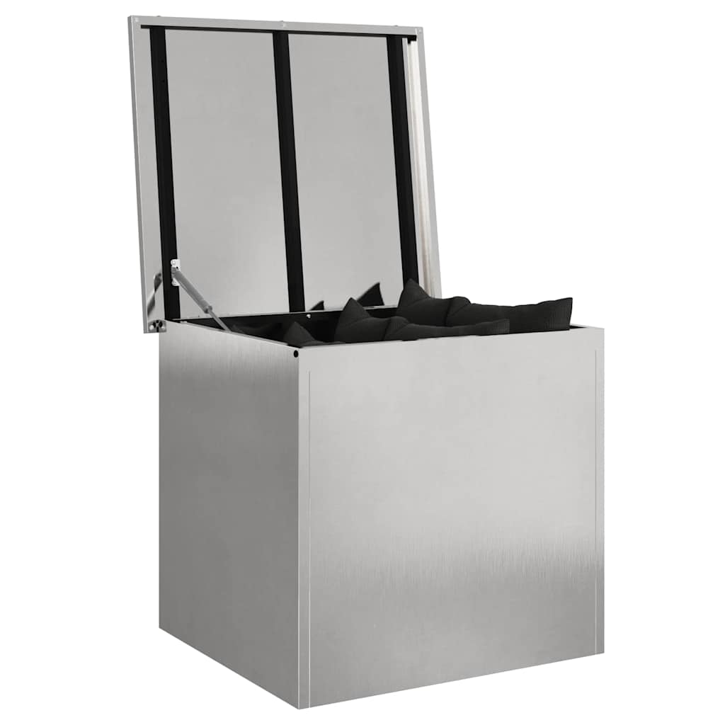 Garden Storage Cushion Box Galvanised Steel 55 x 50.5 x 50 cm