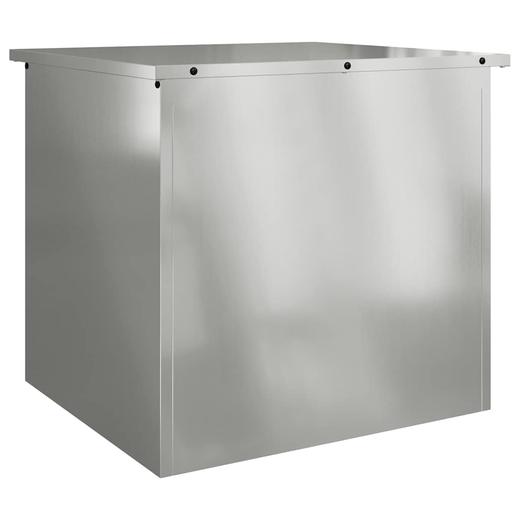Garden Storage Cushion Box Galvanised Steel 55 x 50.5 x 50 cm