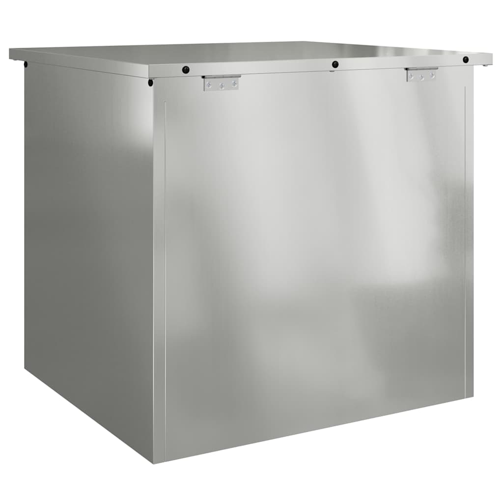 Garden Storage Cushion Box Galvanised Steel 55 x 50.5 x 50 cm
