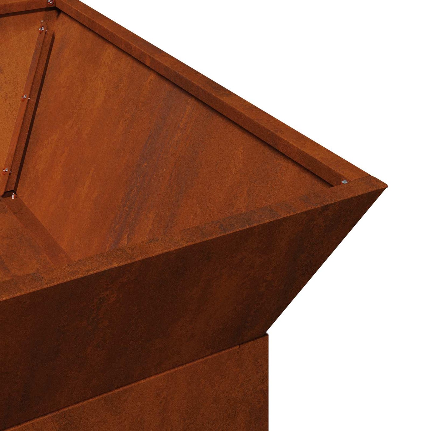 Fire Pit Rusty 50 x 50 x 40 cm Weathering steel