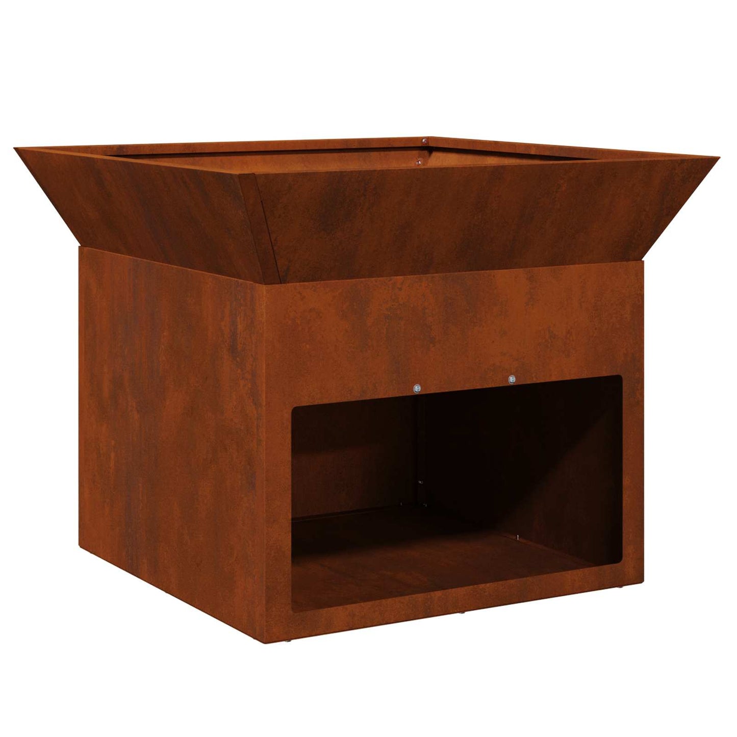 Fire Pit Rusty 50 x 50 x 40 cm Weathering steel