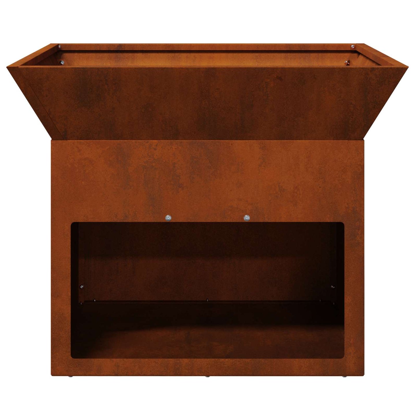 Fire Pit Rusty 50 x 50 x 40 cm Weathering steel
