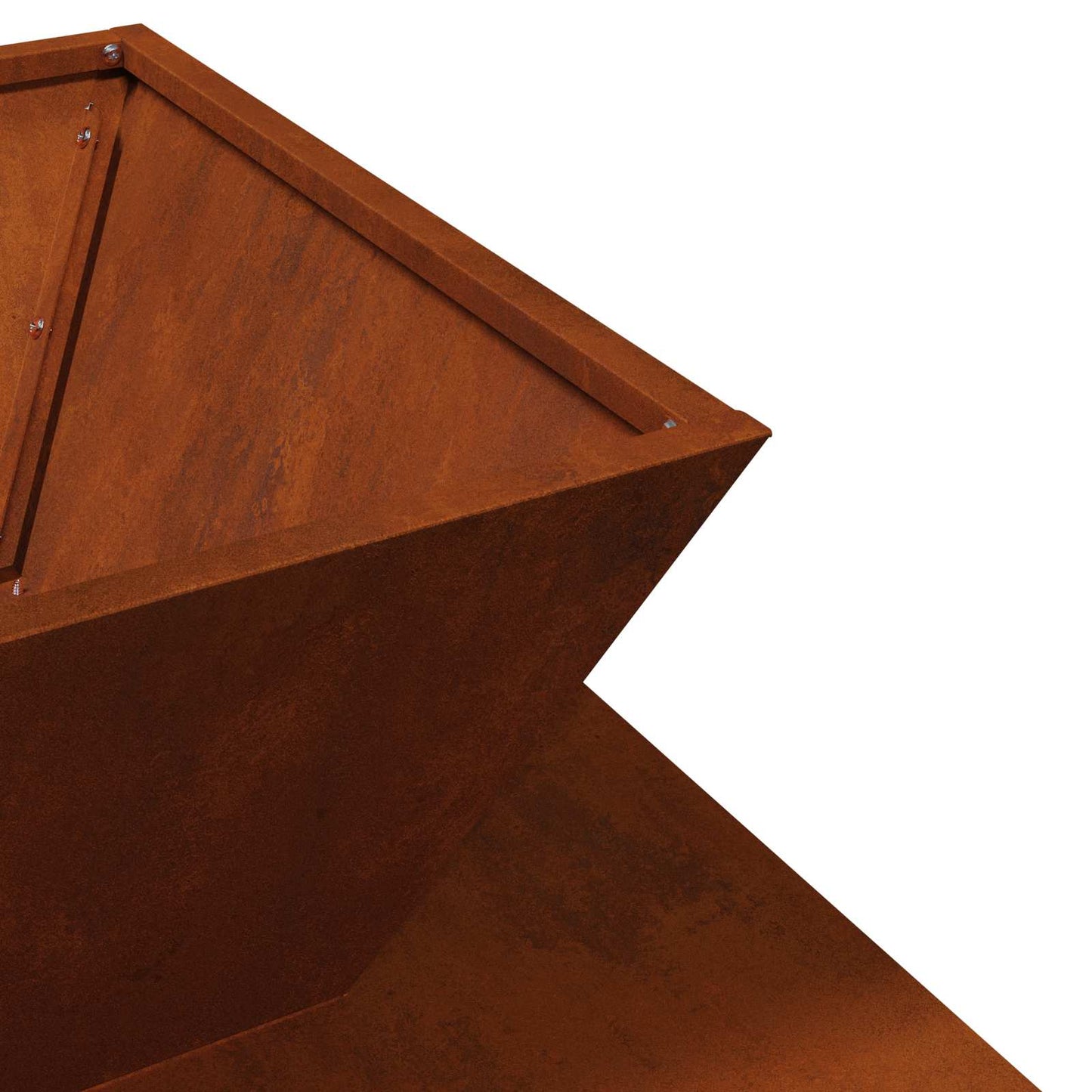 Fire Pit Rusty 50 x 50 x 40 cm Weathering Steel
