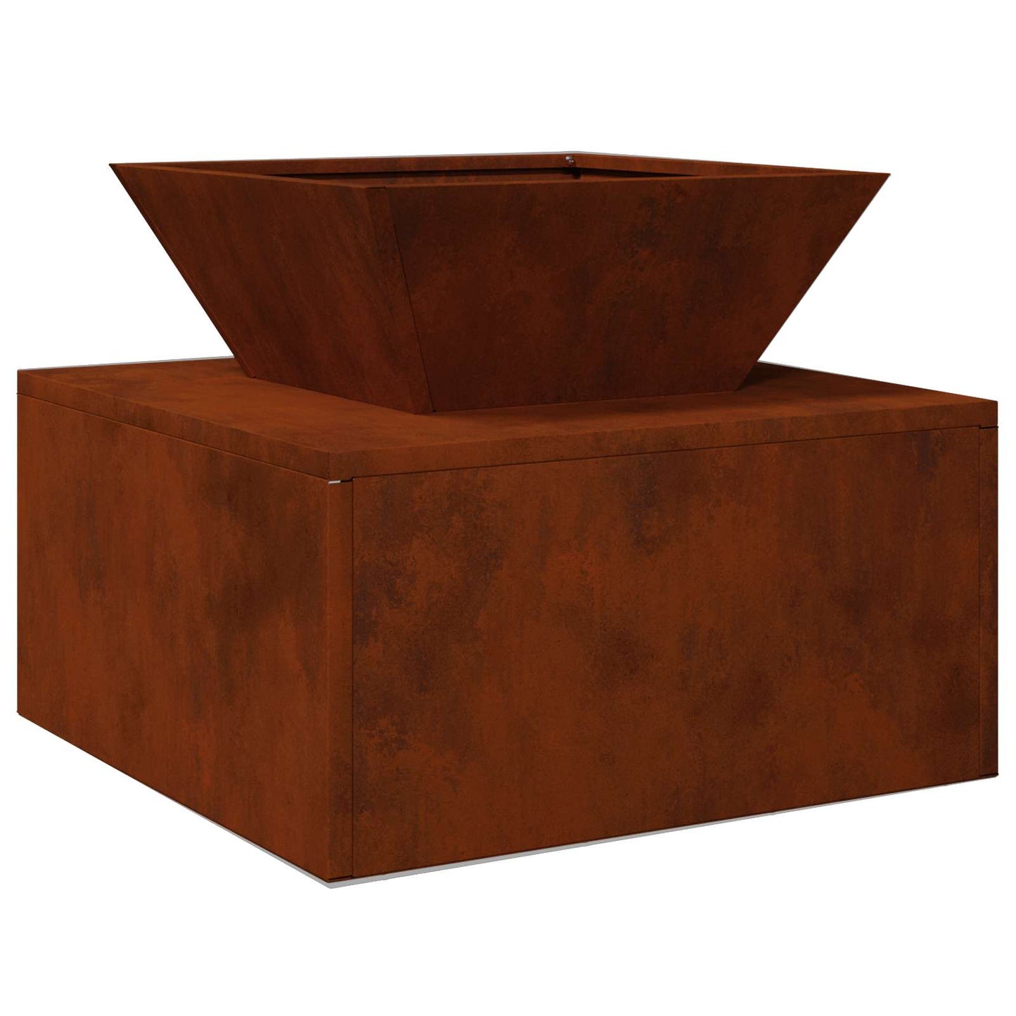 Fire Pit Rusty 50 x 50 x 40 cm Weathering Steel