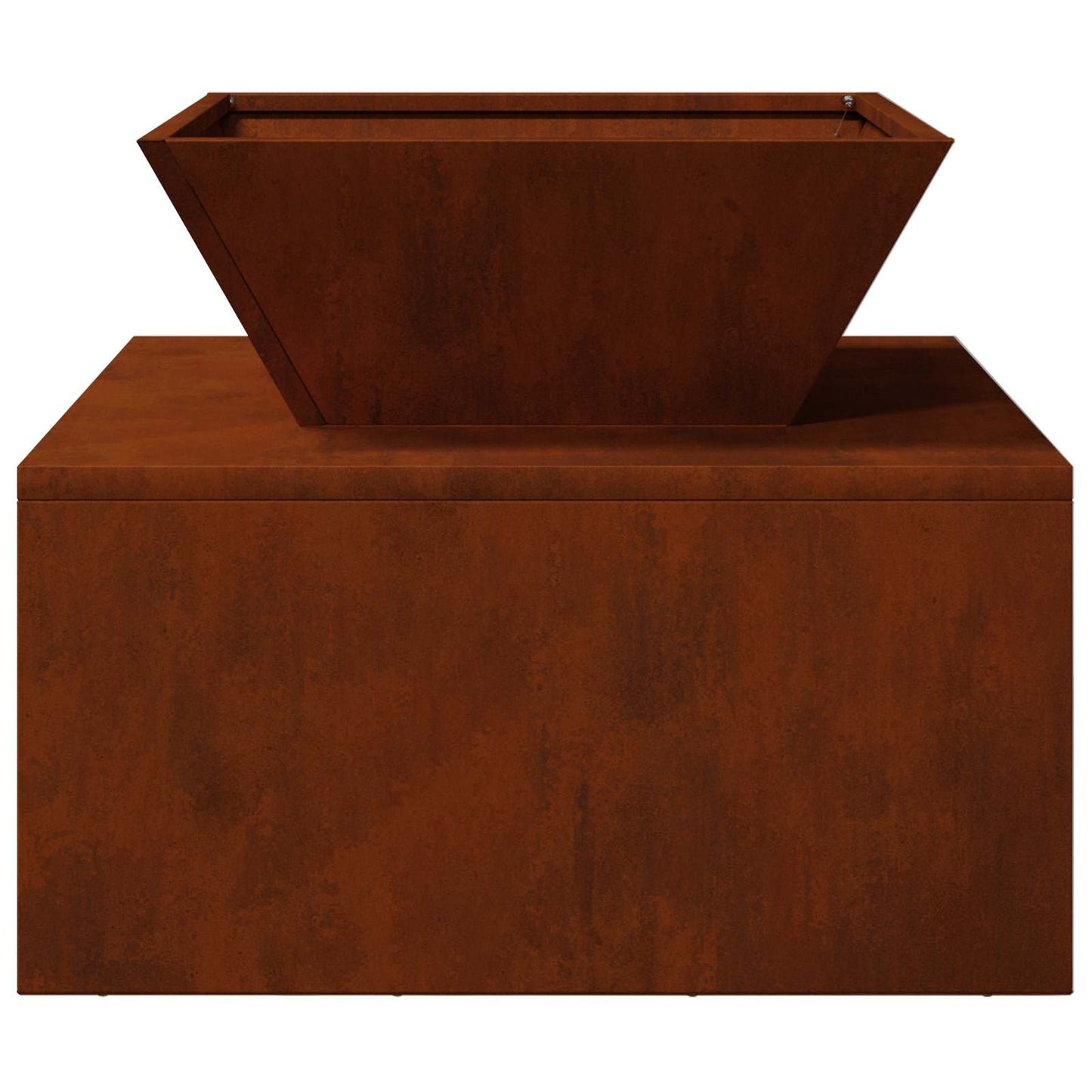 Fire Pit Rusty 50 x 50 x 40 cm Weathering Steel