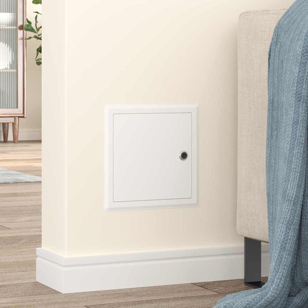 Access Panel 2 pcs White 23 x 23 x 3 cm Steel