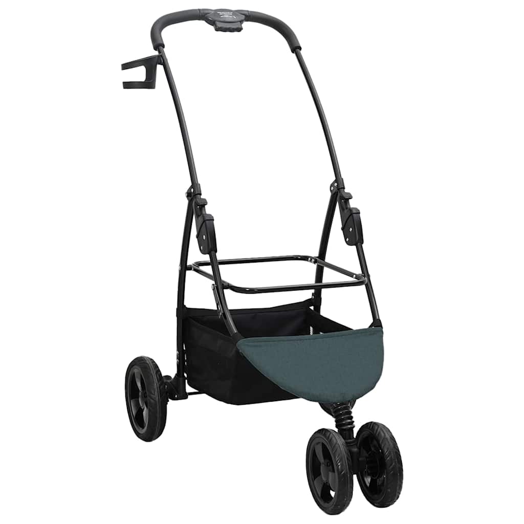 Folding Pet Stroller Green 78 x 54 x 101 cm Polyester