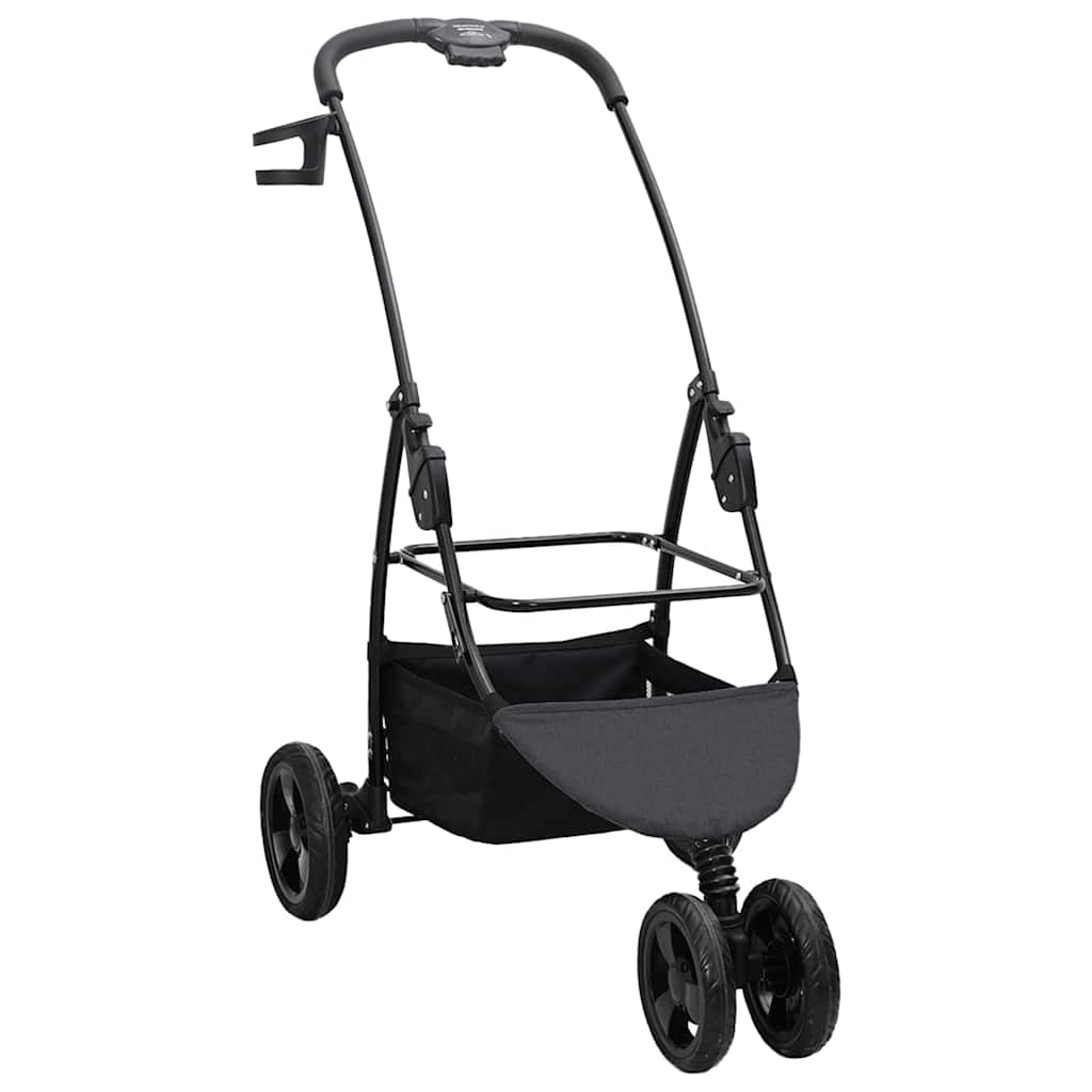 Folding Pet Stroller Black 78 x 54 x 101 cm Polyester
