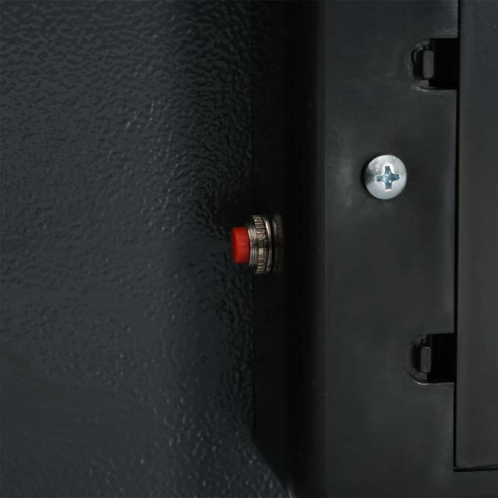 Digital Safe with Lock Dark grey 40 x 35 x 60 cm Steel
