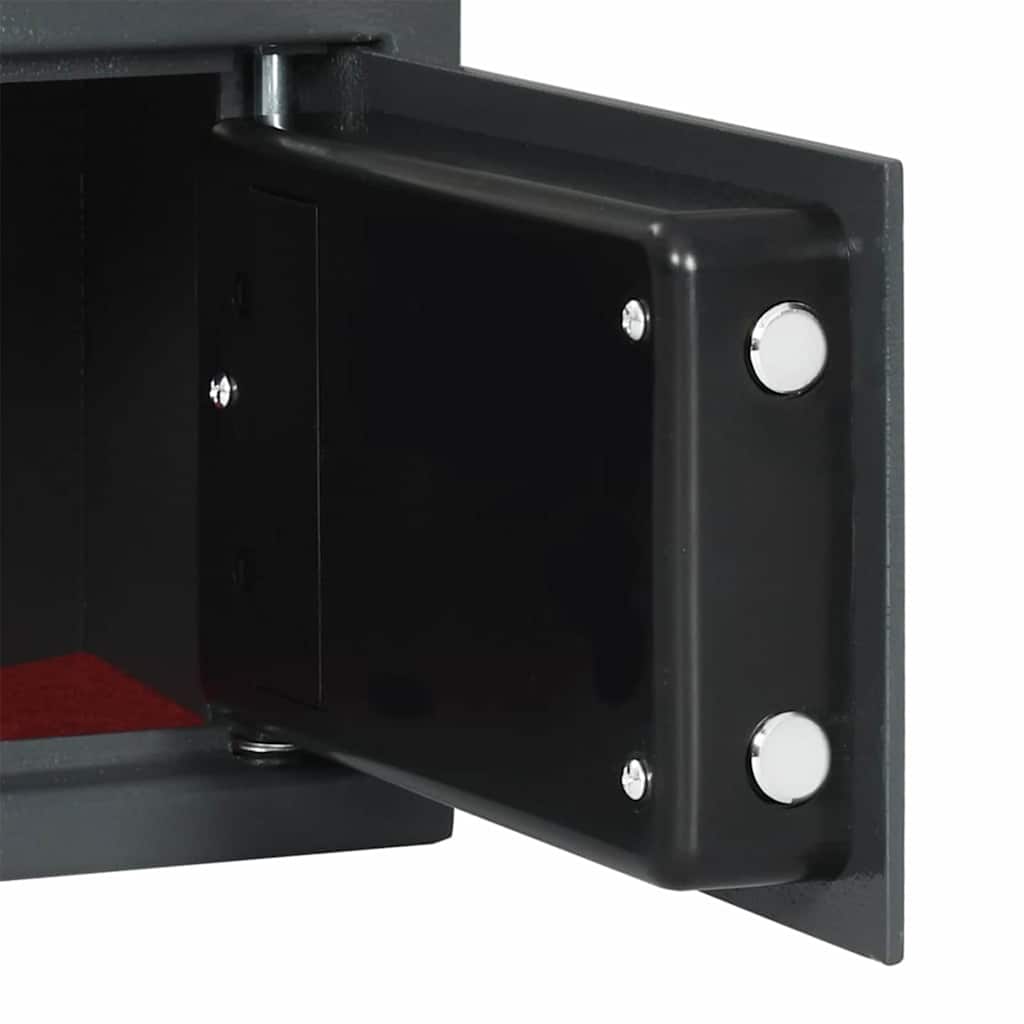 Digital Safe with Lock Dark grey 31 x 20 x 20 cm Steel