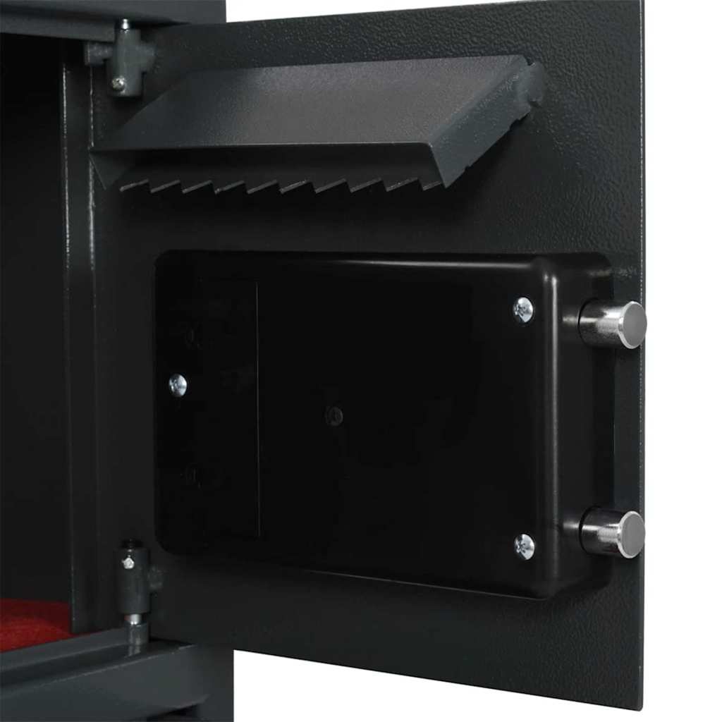 Digital Safe with Lock Dark grey 35 x 31 x 80 cm Steel