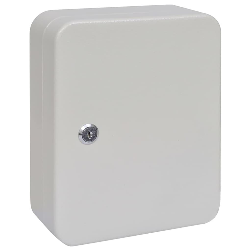 Key Box with Lock Ivory 20 x 7.5 x 25 cm Steel