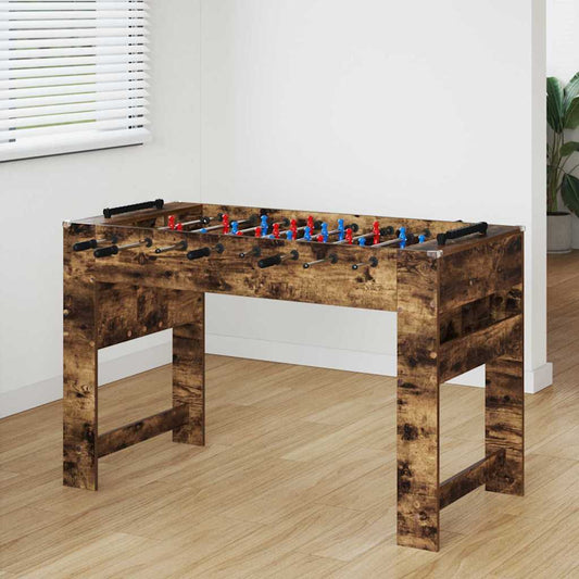 Foosball Table Smoked Oak 125 x 60.5 x 80 cm Engineered Wood