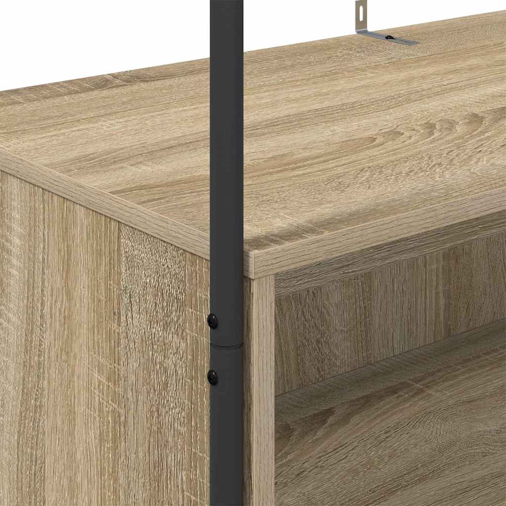 Clothes Rack Brown Oak 100 x 44 x 160 cm Engineered Wood