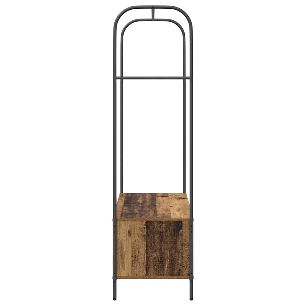 Clothes Rack Brown Oak 100 x 44 x 160 cm Engineered Wood