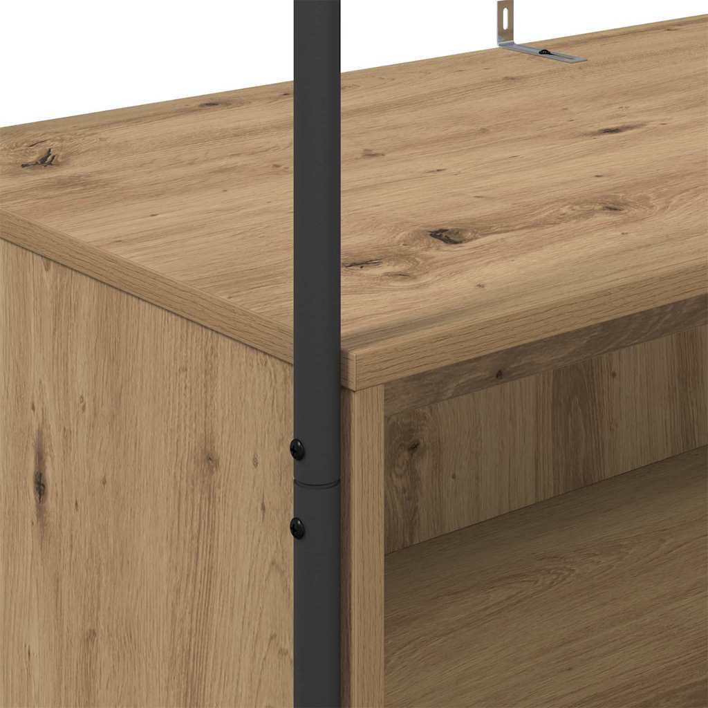 Clothes Rack Brown Oak 100 x 44 x 160 cm Engineered Wood