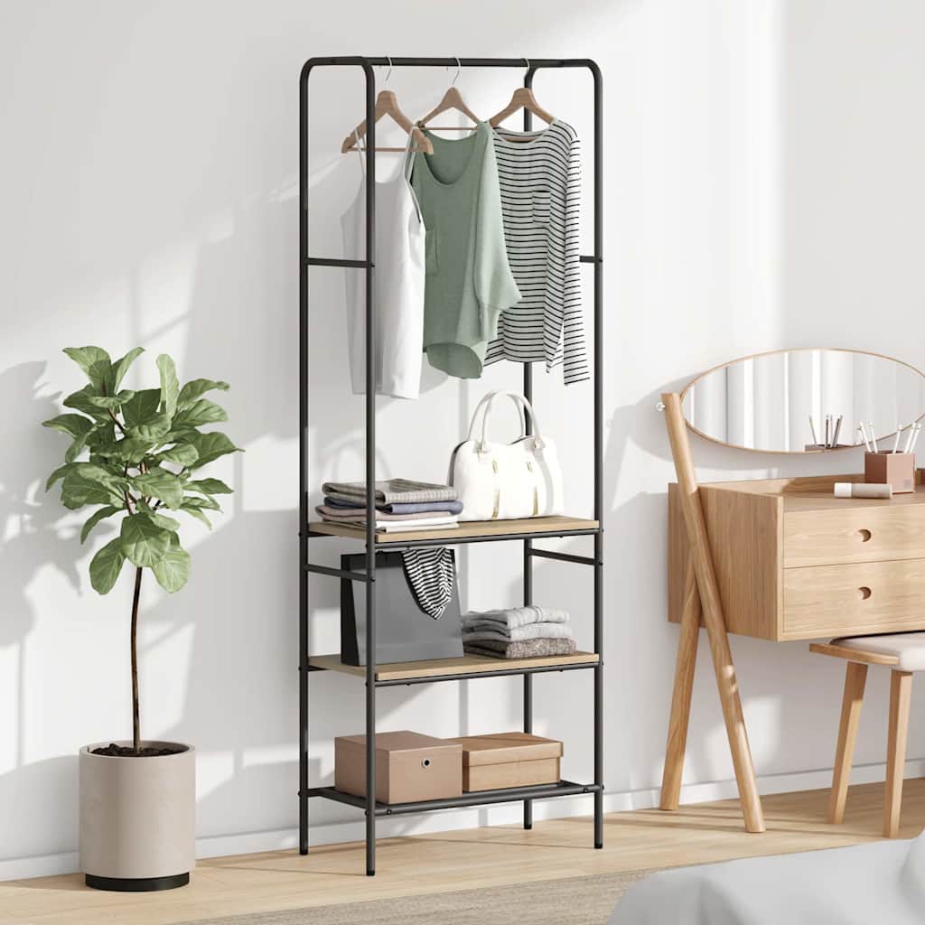 Clothes Rack Sonoma Oak 60 x 30 x 171 cm Engineered Wood