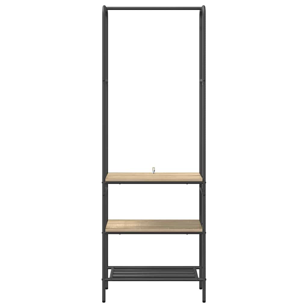 Clothes Rack Sonoma Oak 60 x 30 x 171 cm Engineered Wood