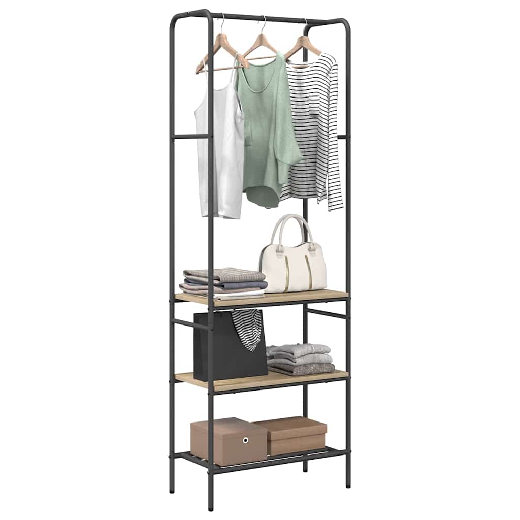 Clothes Rack Sonoma Oak 60 x 30 x 171 cm Engineered Wood