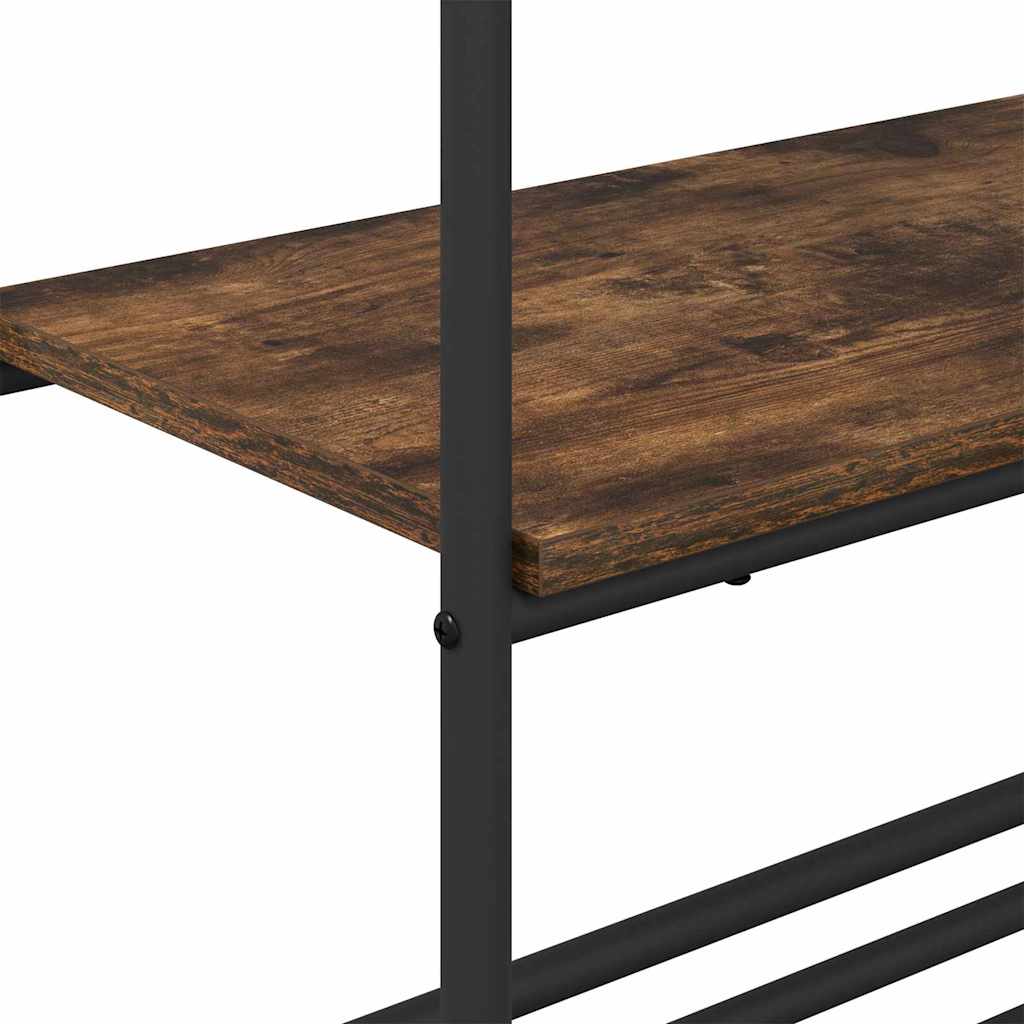 Clothes Rack Smoked Oak 60 x 30 x 171 cm Engineered Wood