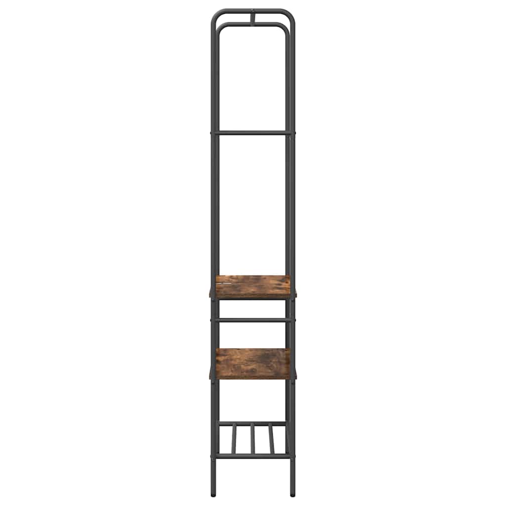 Clothes Rack Smoked Oak 60 x 30 x 171 cm Engineered Wood