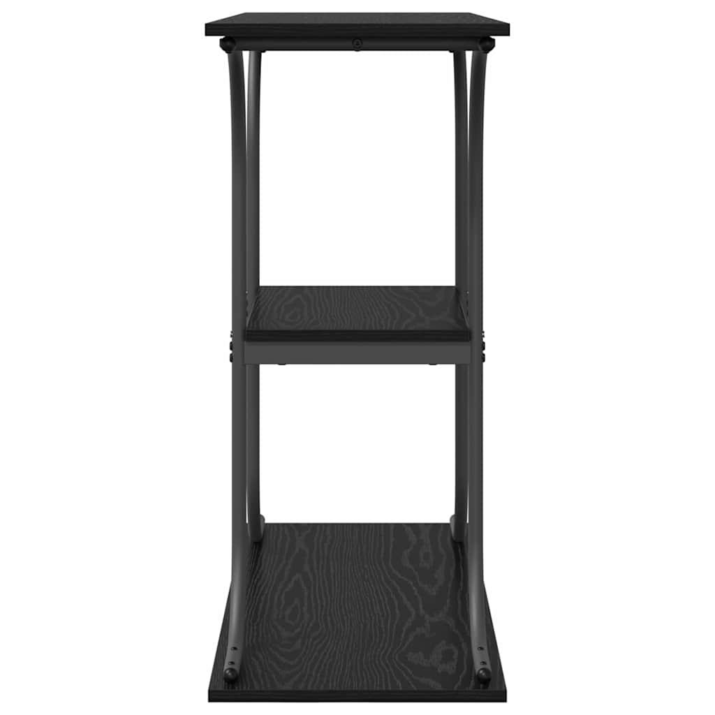 Console Table Black Oak 101 x 35 x 80.5 cm Engineered Wood