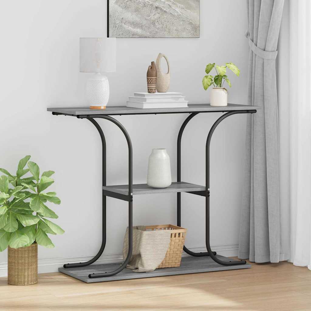 Console Table Grey Sonoma 101 x 35 x 80.5 cm Engineered Wood