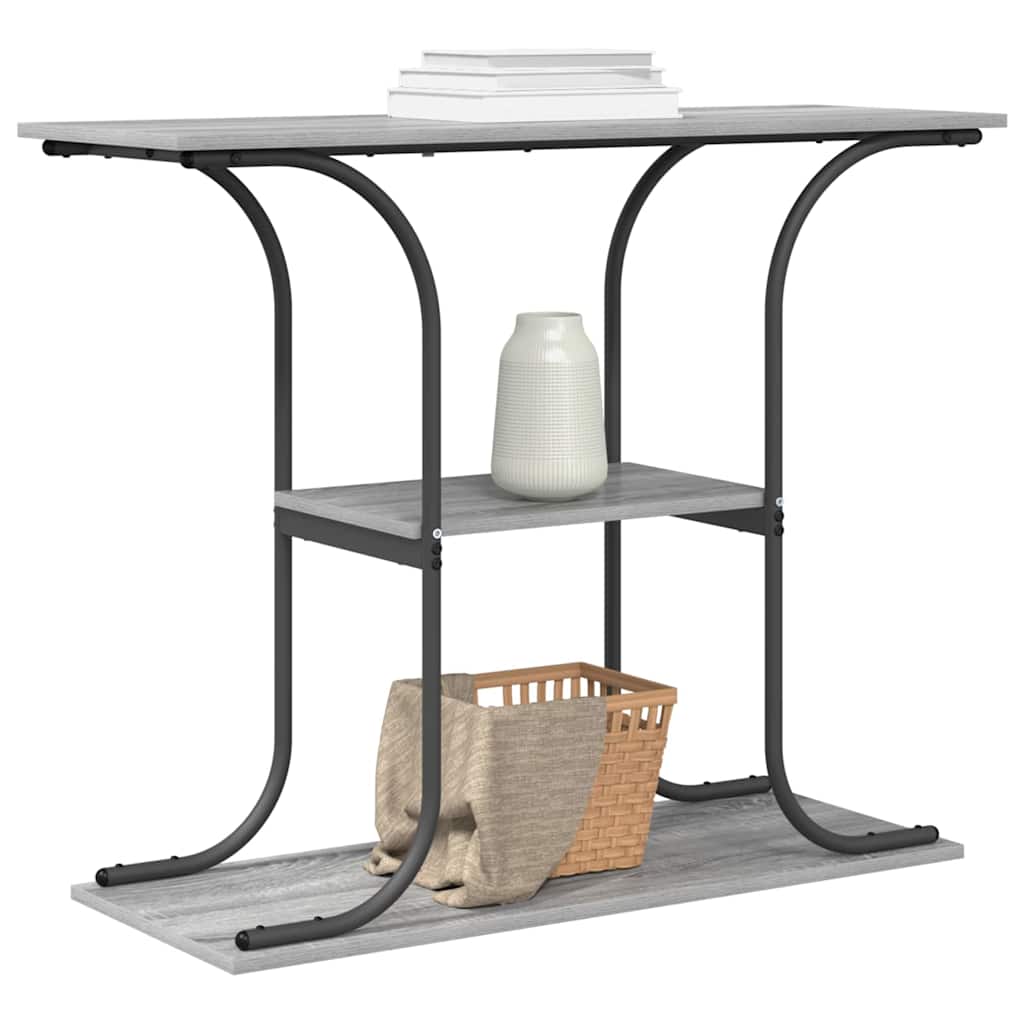Console Table Grey Sonoma 101 x 35 x 80.5 cm Engineered Wood